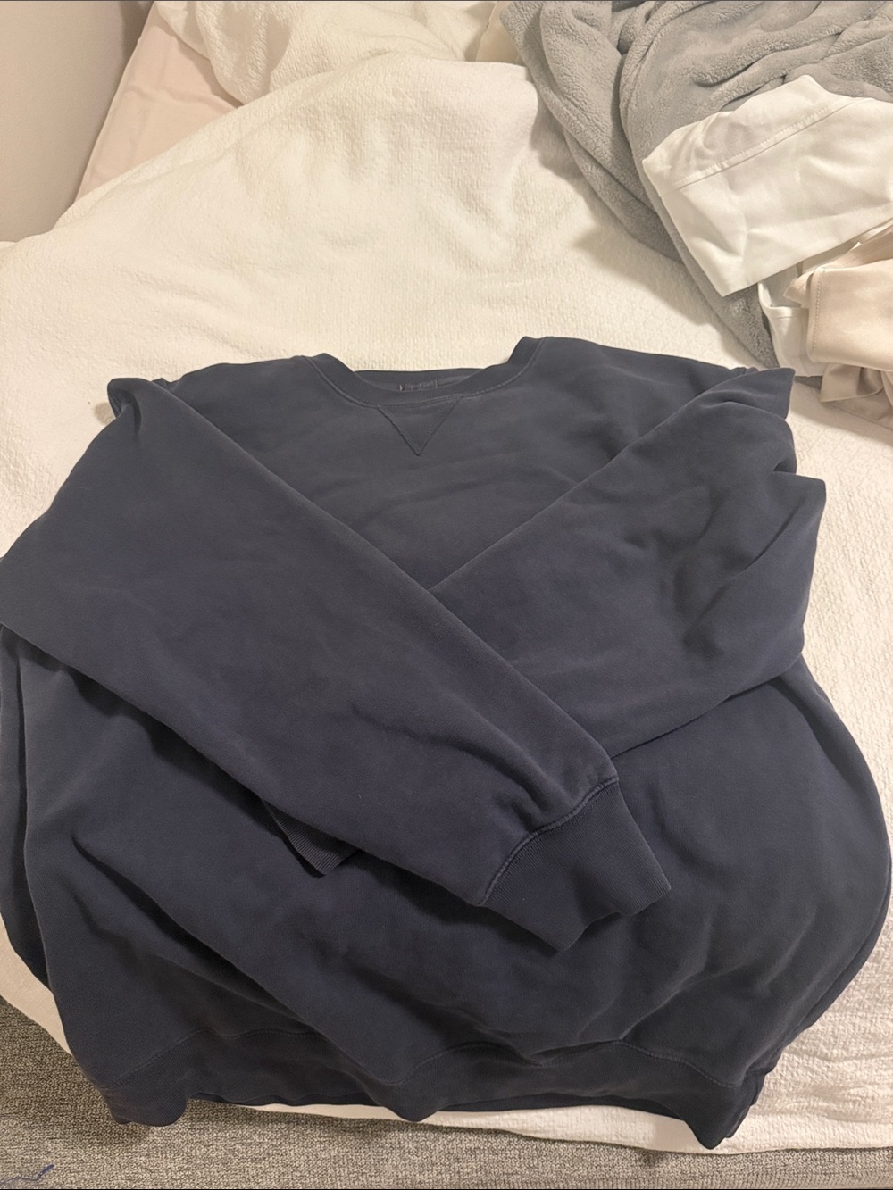 Brandy Melville Men's Navy Crewneck Pullover
